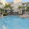 a pool in a resort