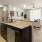 a kitchen with a large island